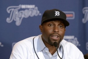 Detroit Tigers Hold Press Conference Introducing Torii Hunter